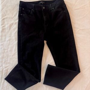 Quince Women Luna Stretch Slim Straight Jeans Black 29